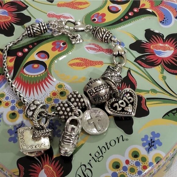 Brighton Charm bracelet graduation 2015 running shoe believe cross blessed‎ - Picture 5 of 7